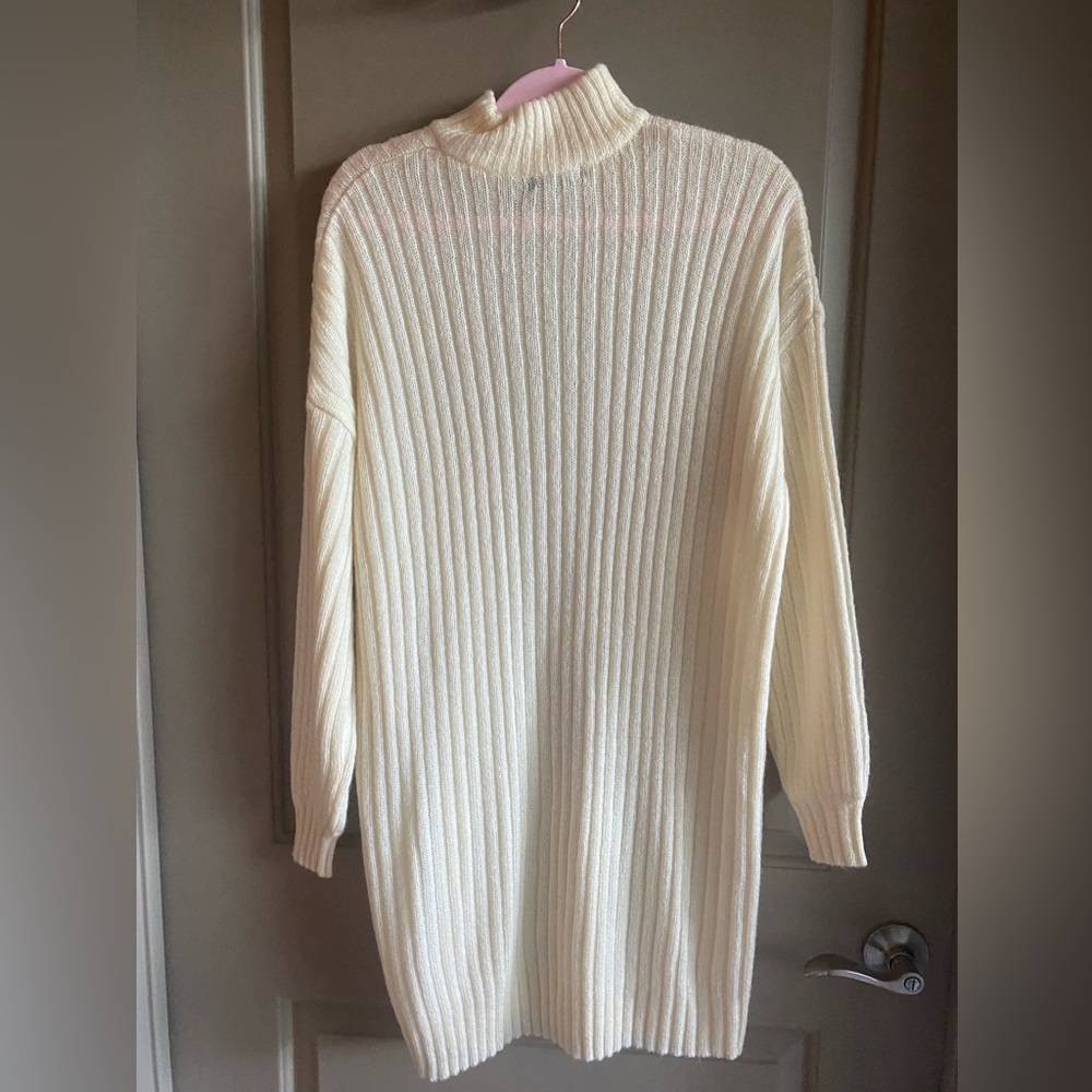 White sweater dress nasty gal